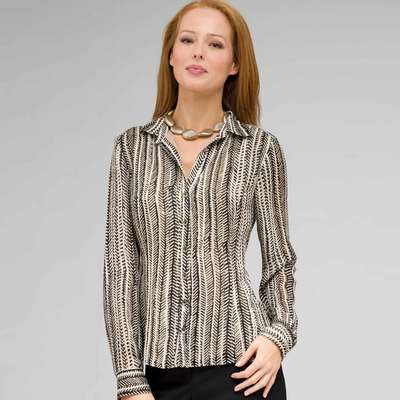 Classic Print Blouse